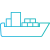 Ship icon as an illustration of smart document capture and robotic process automation (RPA) being used as South East Asia’s largest bank uses. 
